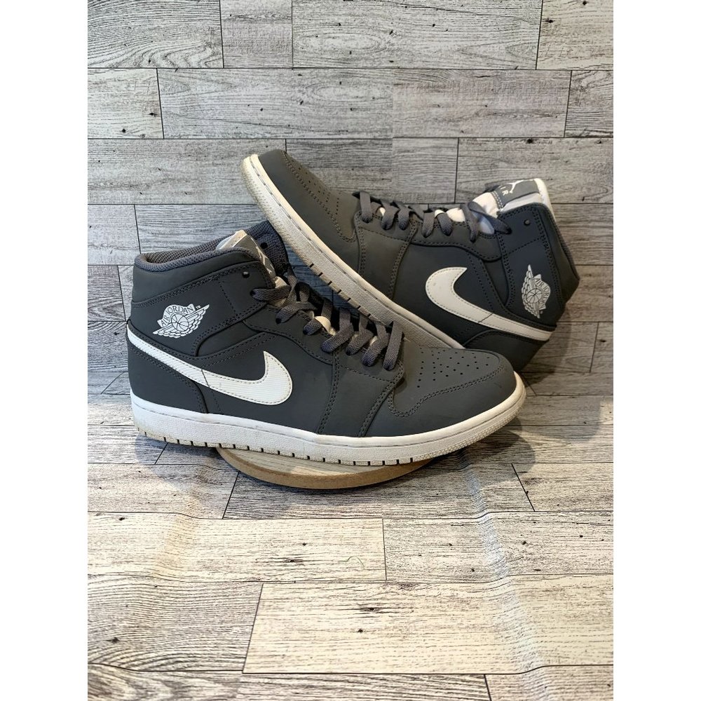 Nike Retro Air 1 Mid Cool Grey Mens Basketball Shoes Size 10.5